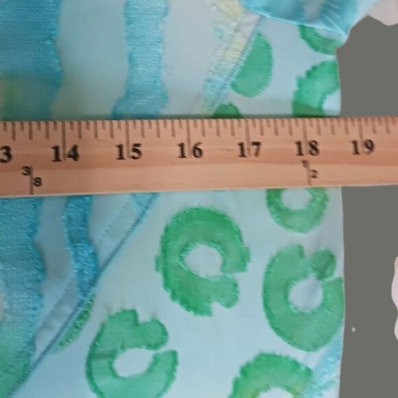 Paris Colorful Layered Tunic Top With 3/4 Sleeves & Abstract Design Size Small - Picture 5 of 10